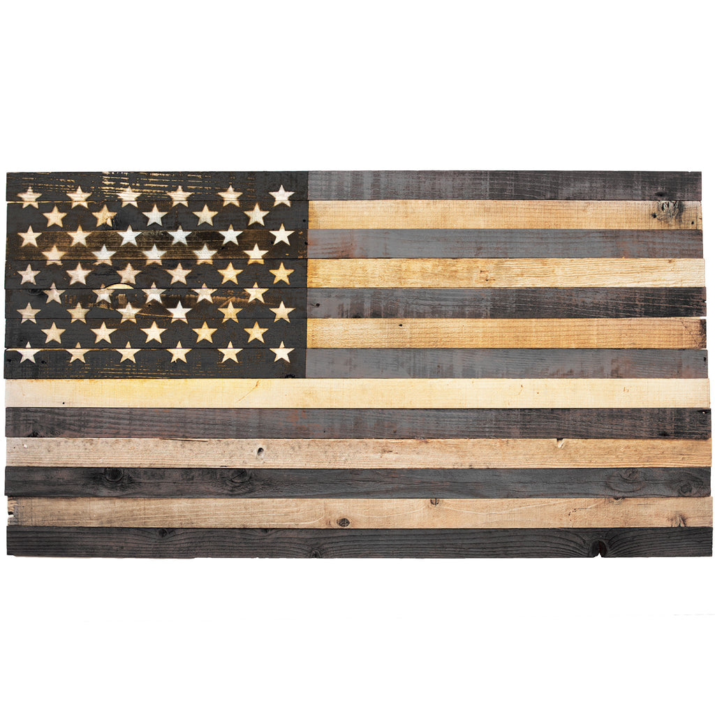 american flag wood wall art