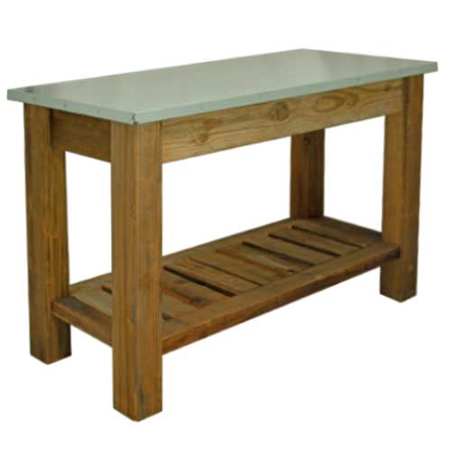 To Shop for Lee Display's newest Sustainable Redwood Products, click here on Lee Display's Potting Table Console Table