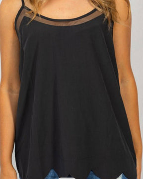 Scallop Black Tank