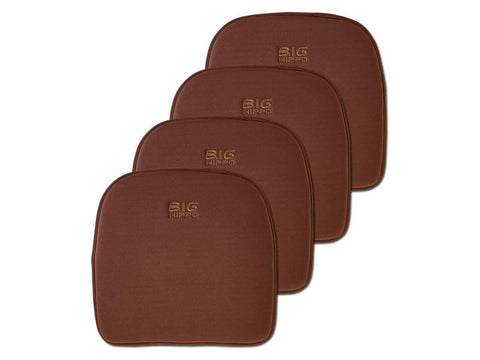 Big Hippo Chair Pads Square Chair Cushion with Ties Soft Thicken Seat Pads  Cushion Pillow for Office,Home or Car Sitting 17 x 17(Beige)
