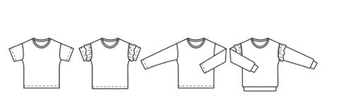 symønster t-skjorte og genser