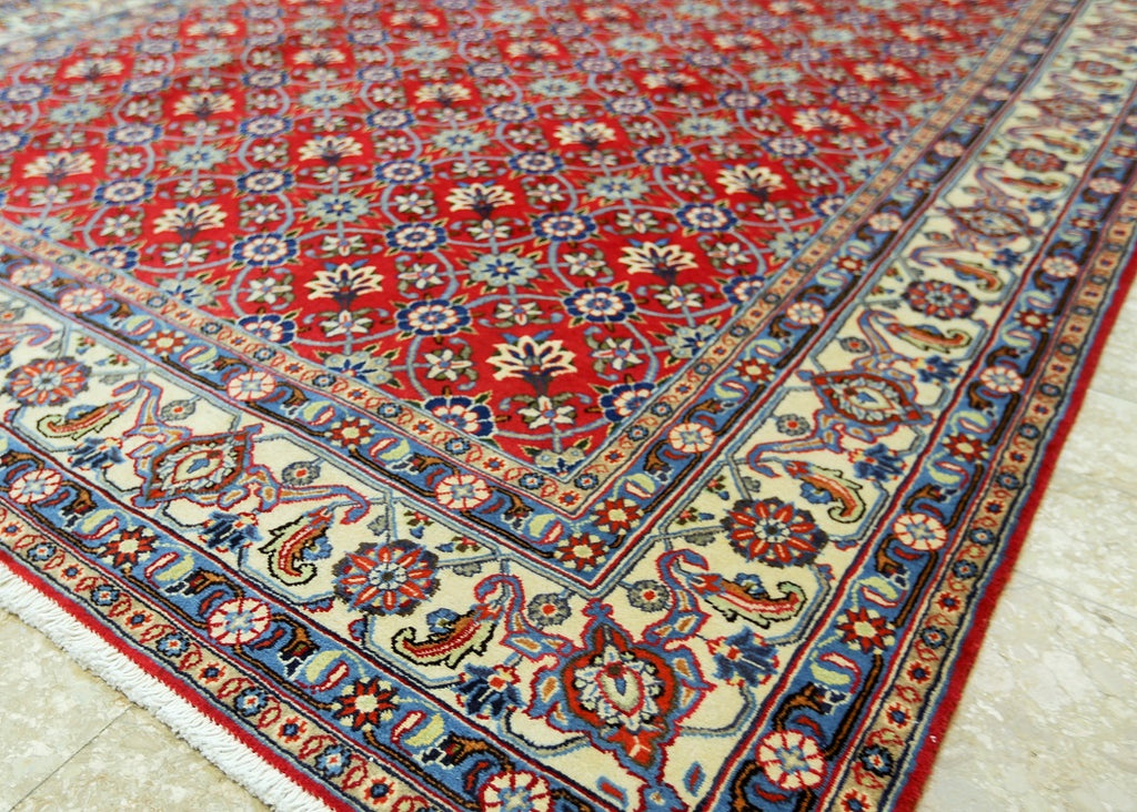 3x2m Persian Varamin Rug Full Room Size Lambs Wool Handmade Rug Shoparug