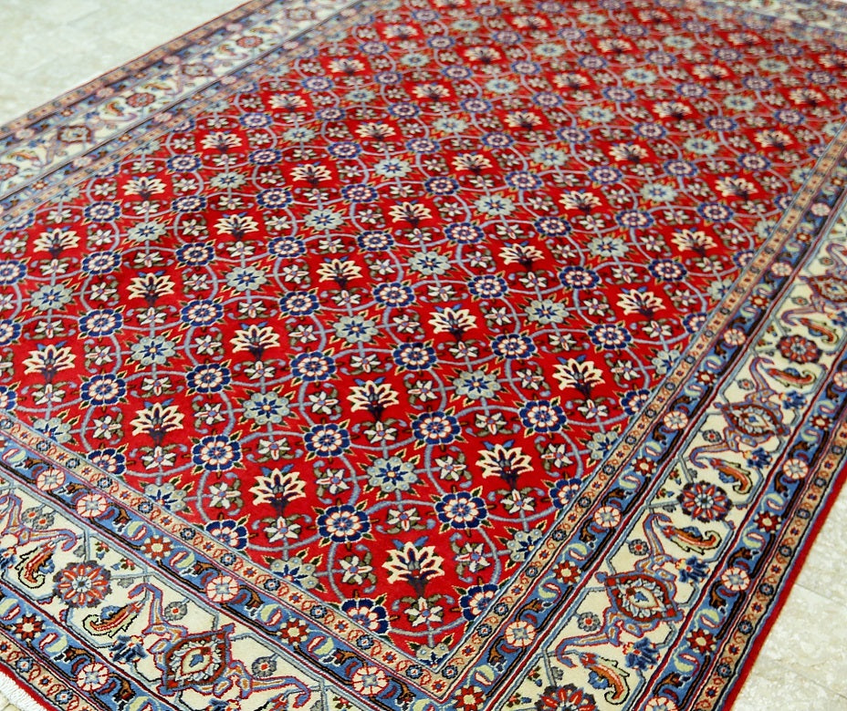 3x2m Persian Varamin Rug Full Room Size Lambs Wool Handmade Rug Shoparug