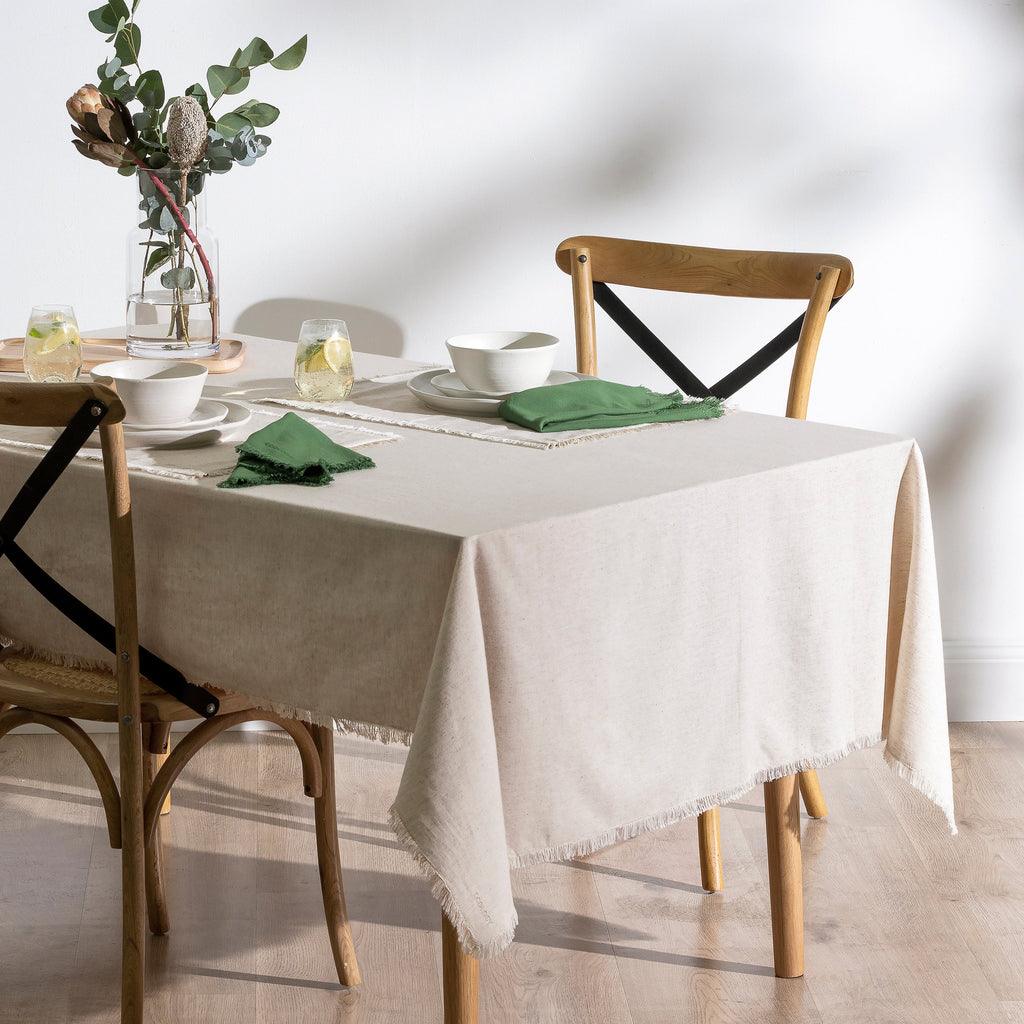 Fray Flax Tablecloth– Island Living