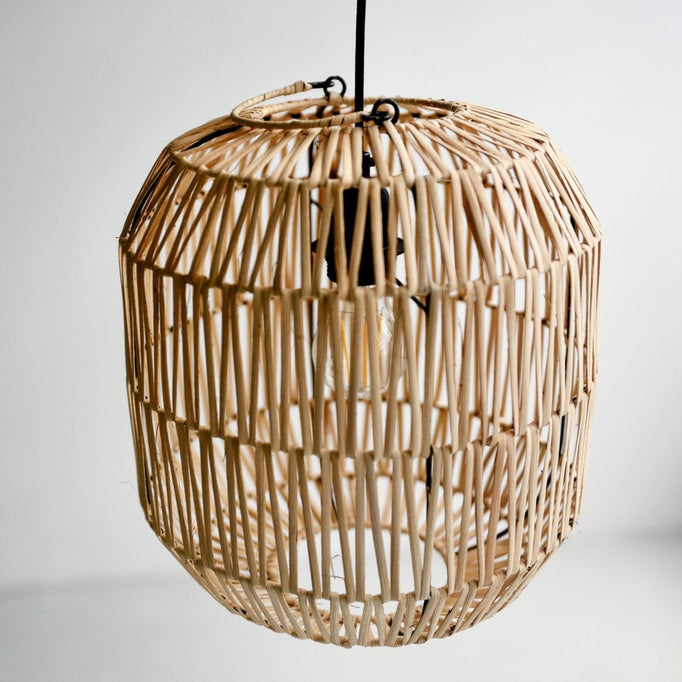 rattan standing lamp shade