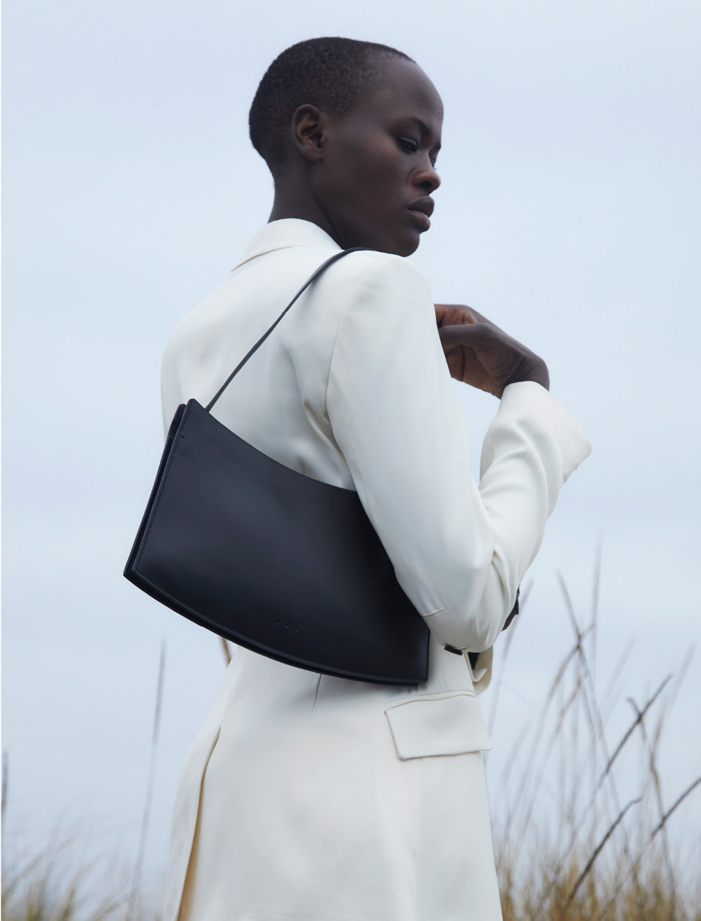 Aesther Ekme Sway Leather Bucket Bag In Ivory