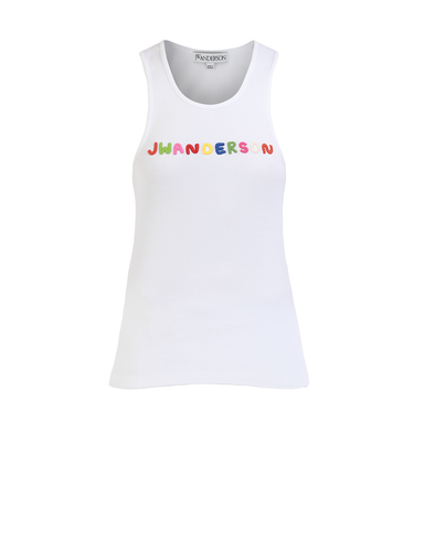 Shop JW Anderson Anchor Embroidery Tank Top Online