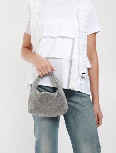 Shop Kara Mini Crystal Mesh Armpit Bag Online | Camargue Fashion