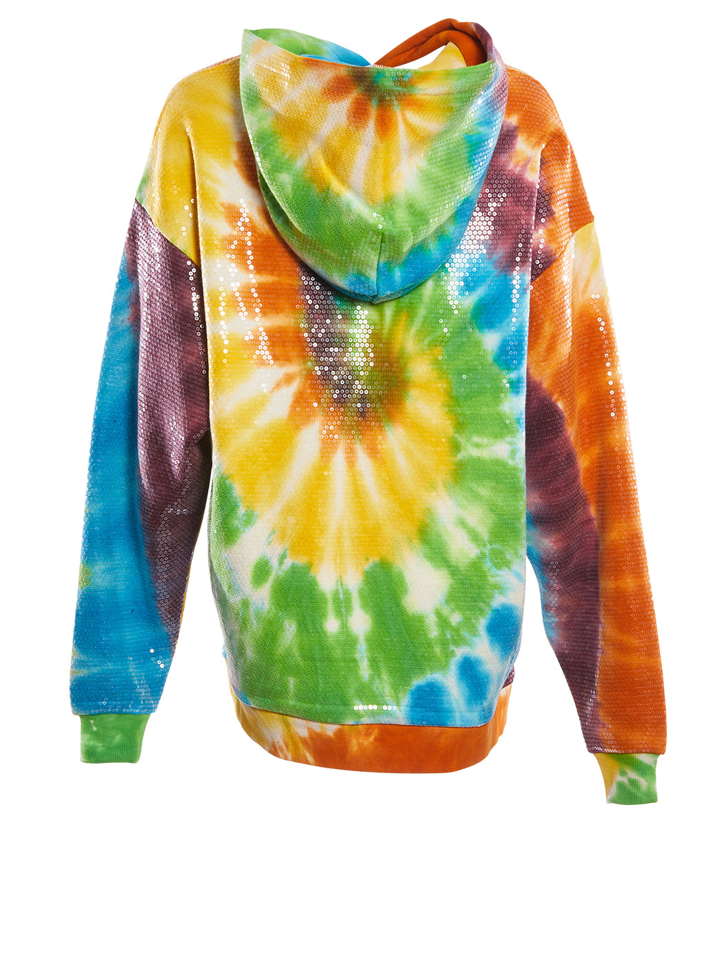 tie dye sequin hoodie