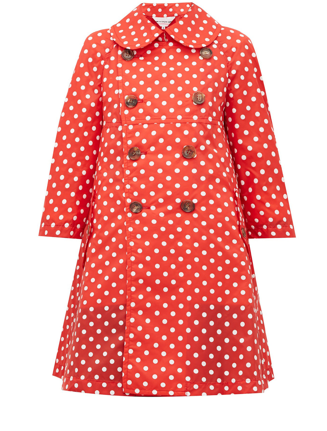 polka dot raincoat