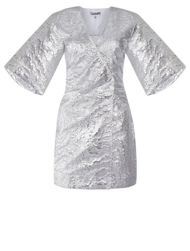 Shop Ganni Metallic Jacquard Dress Online | Camargue Fashion Australia