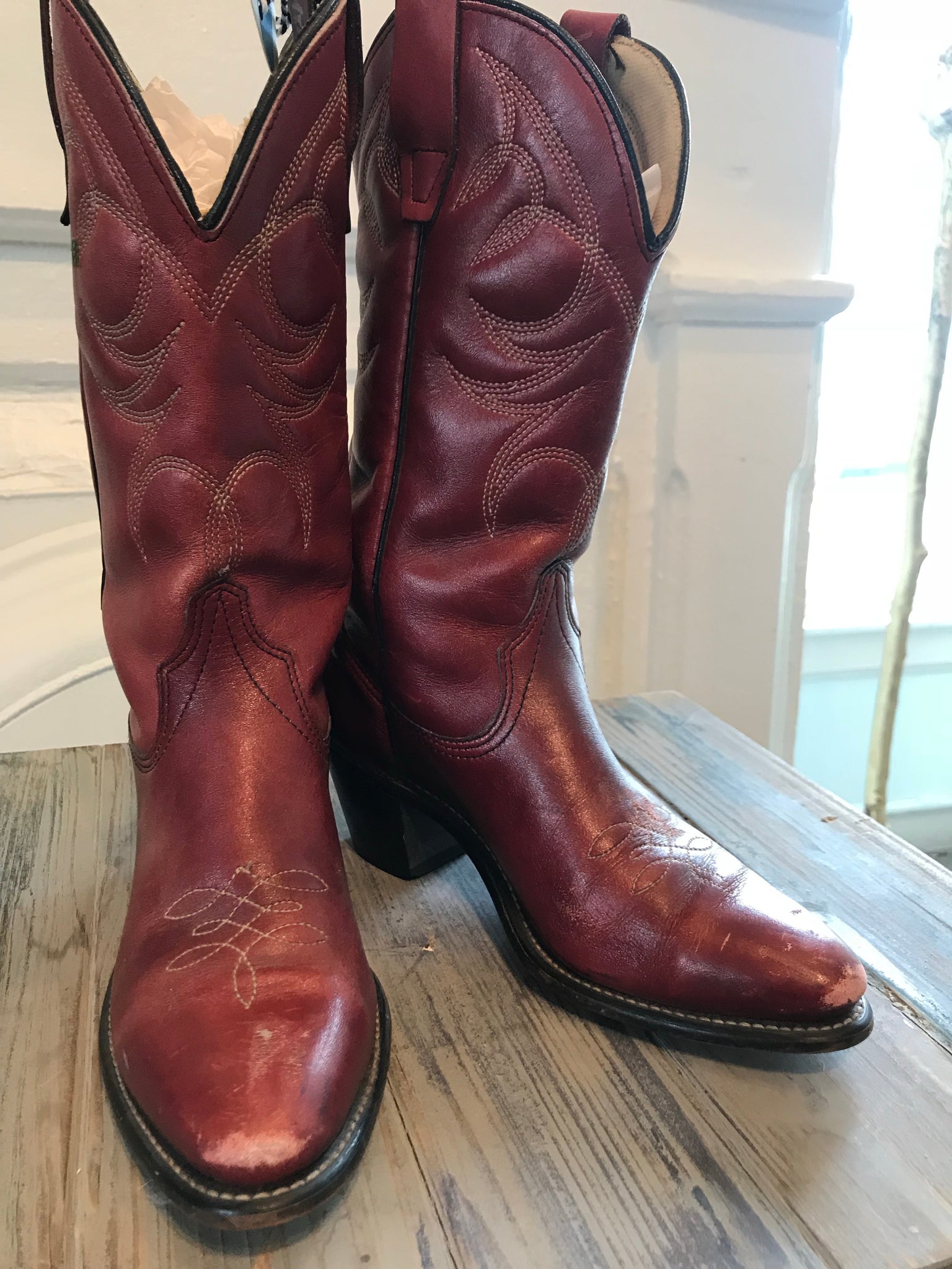 Red Vintage Wrangler Cowboy Boots – Carl & Priscilla