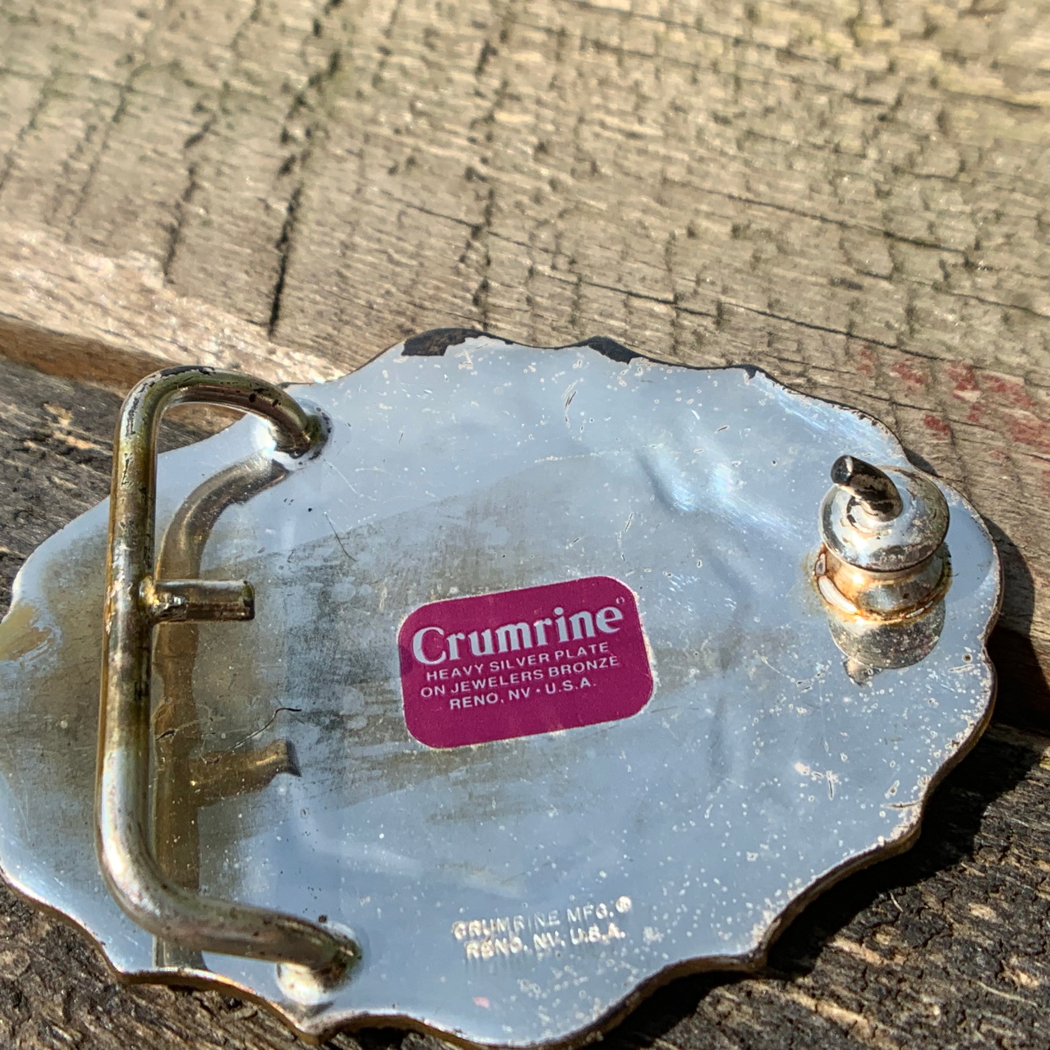 crumrine heavy silver plate on jewelers bronze