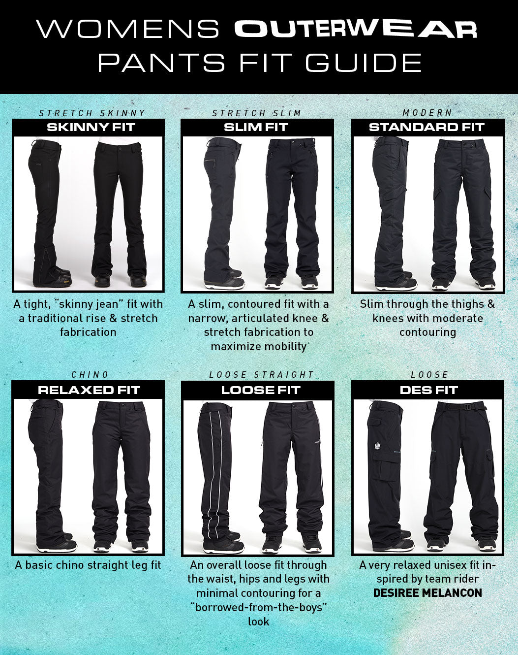 Volcom Women Snow Pants Size Guide