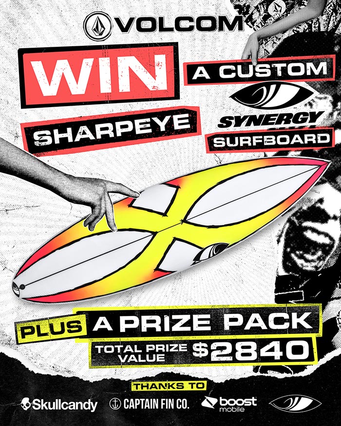 Win a custom Sharpeye Synergy Surfboard