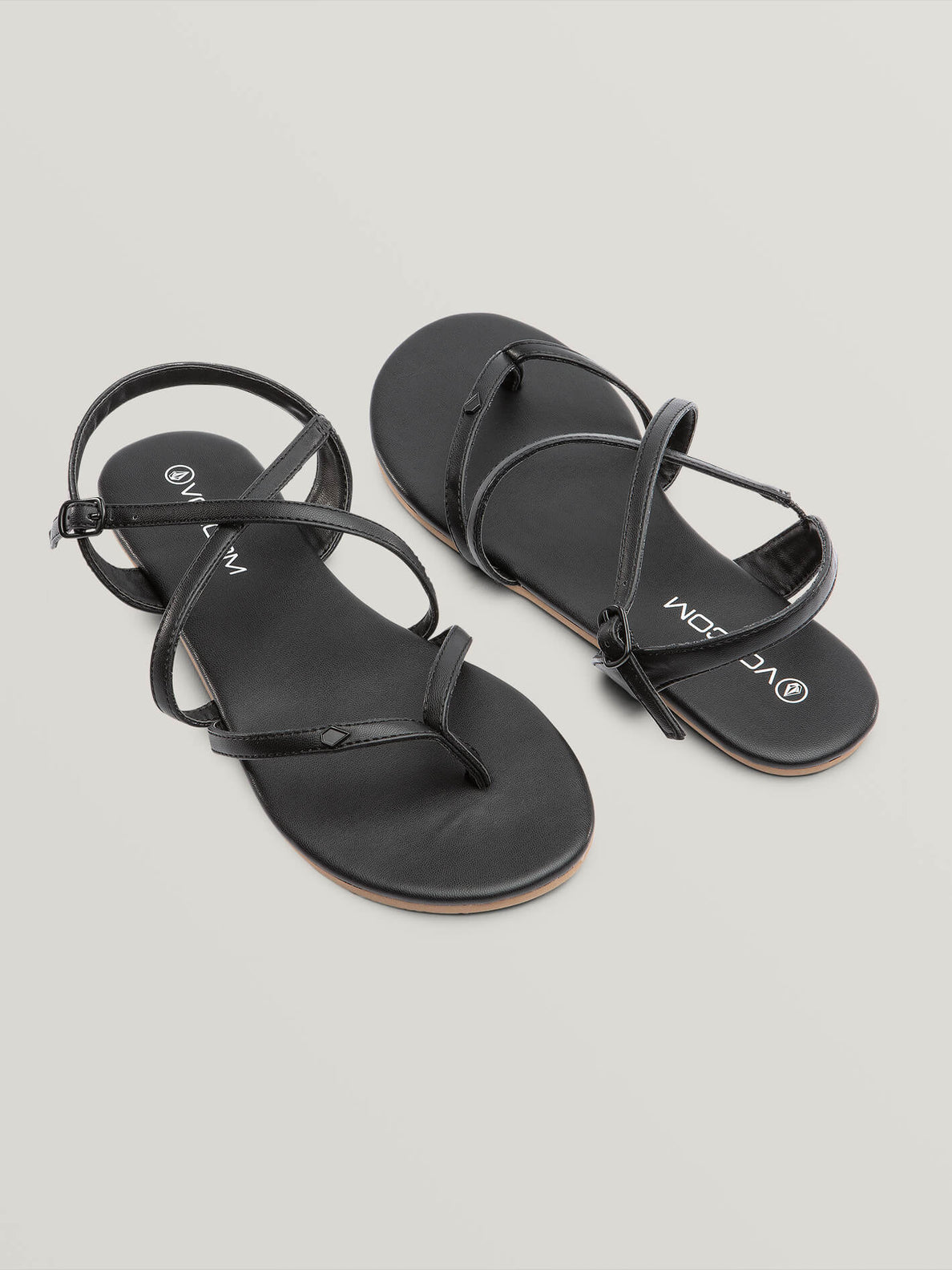 volcom black sandals