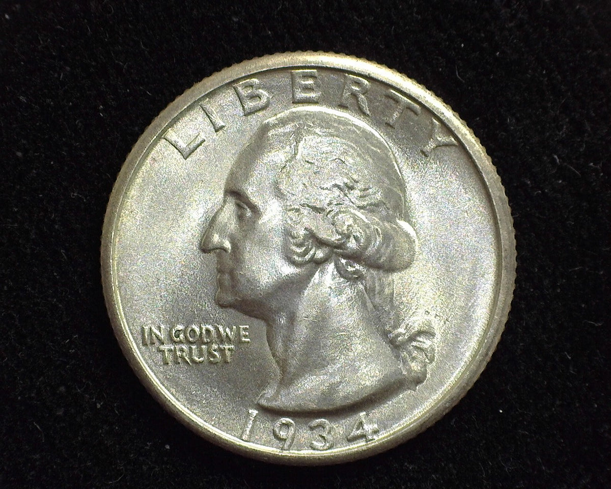 1934 Washington Quarter BU Choice - US Coin — Huntington Stamp & Coin Shop