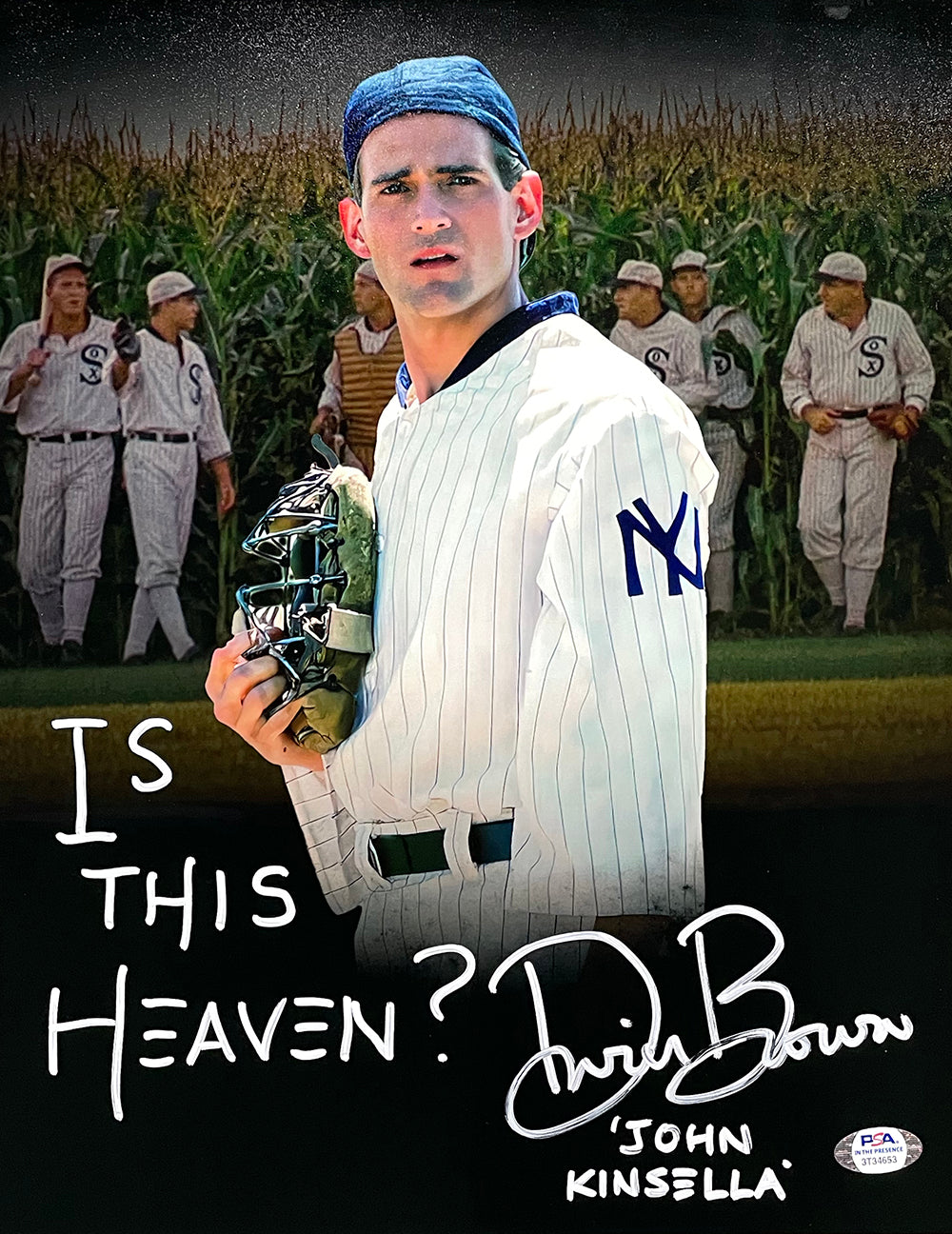 Dwier Brown Signed 11x14 Field Of Dreams Spotlight Photo Is This Heaven? PSA