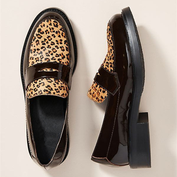 leopard brogues