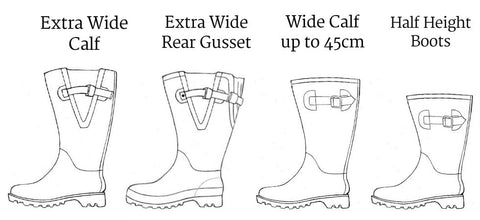 wide top wellington boots