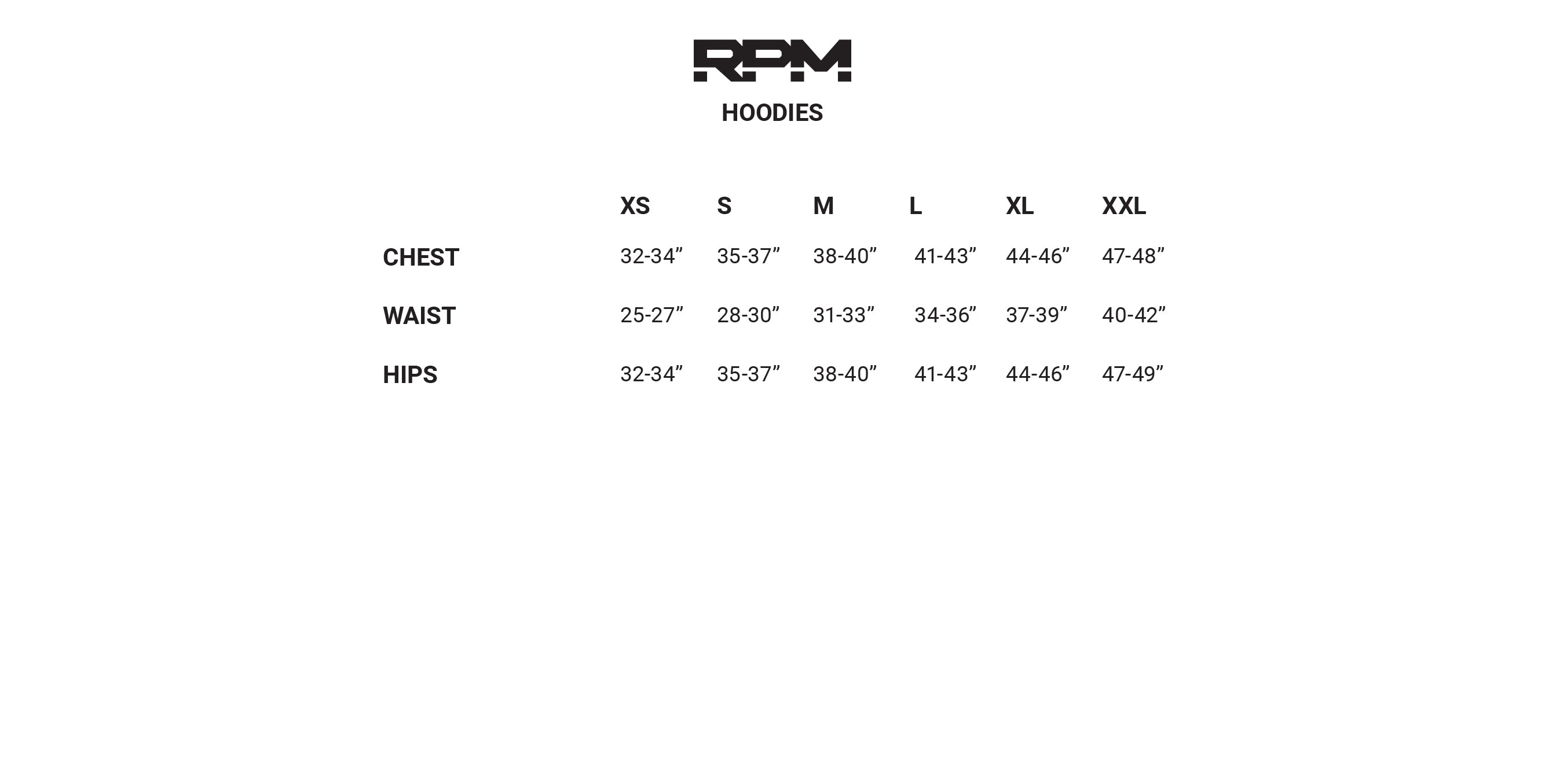 sizing guide image