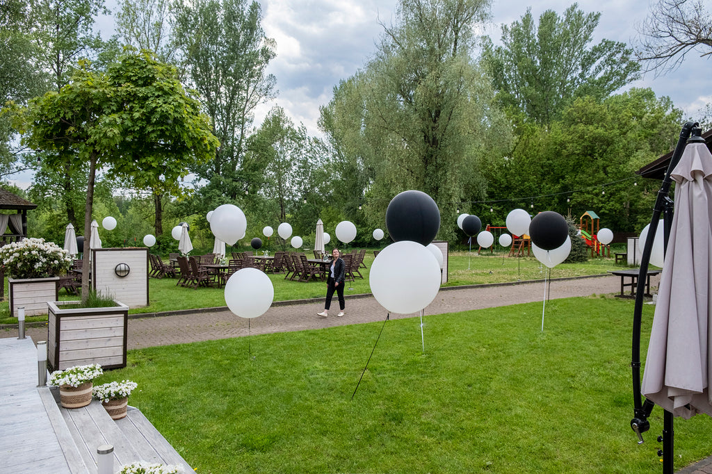 Balony na wesele dekoracja sali i ogrodu