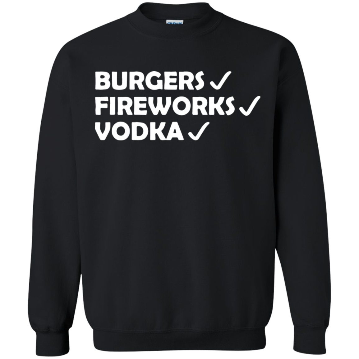 Burgers Fireworks Vodka Shirt 