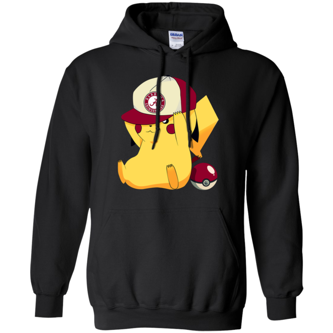 Alabama Crimson Tide Pikachu Pokemon T Shirt 