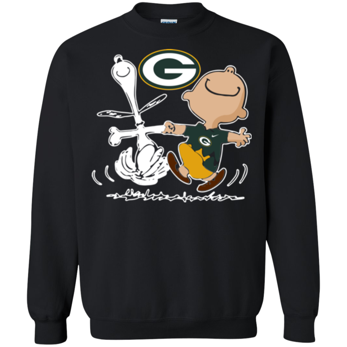 Charlie Brown & Snoopy Green Bay Packers Shirt 