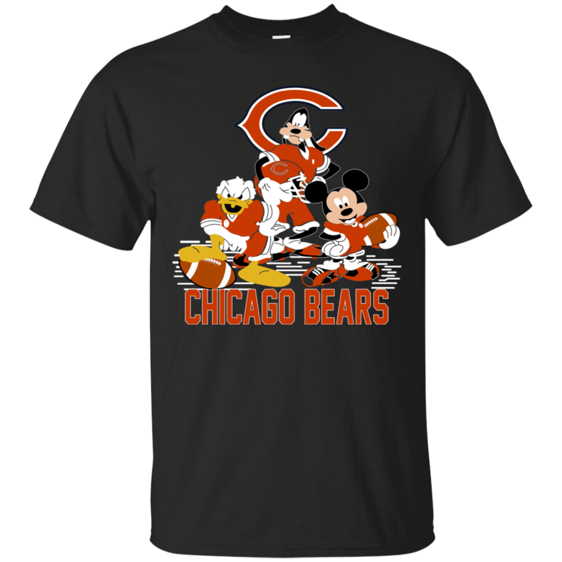 Mickey Donald Goofy Chicago Bears Shirt Shirt