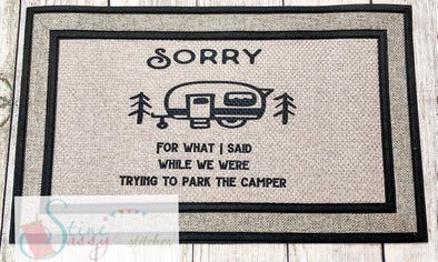 Rug Camping Decor Funny Outdoor Mat Sorry For What I Said When We