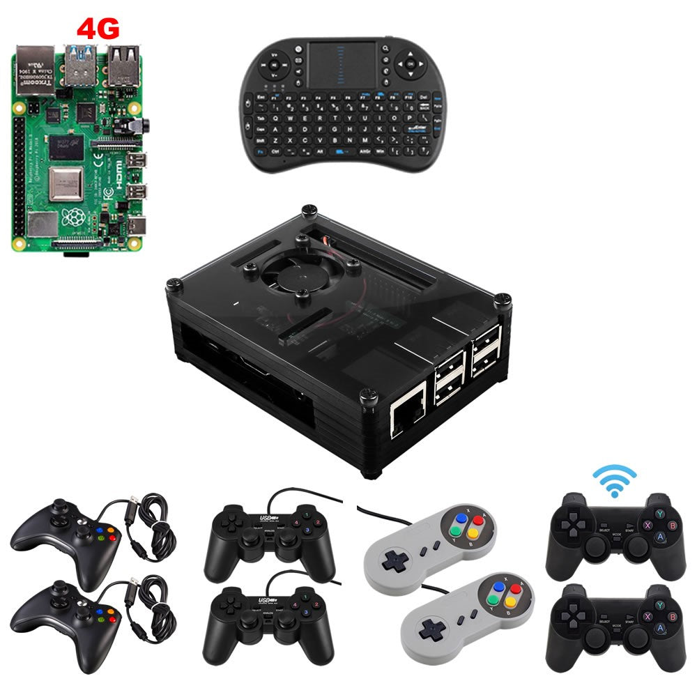 Raspberry Pi 4G Game Kit Layer Case Wifi Keypad