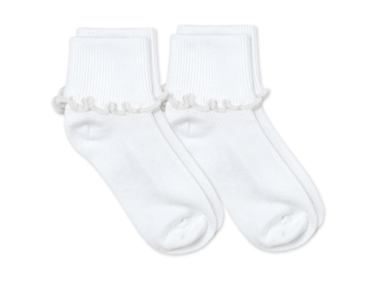 Ruffle-Trim Crew Socks