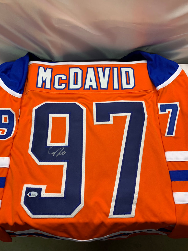 connor mcdavid signed oilers jersey