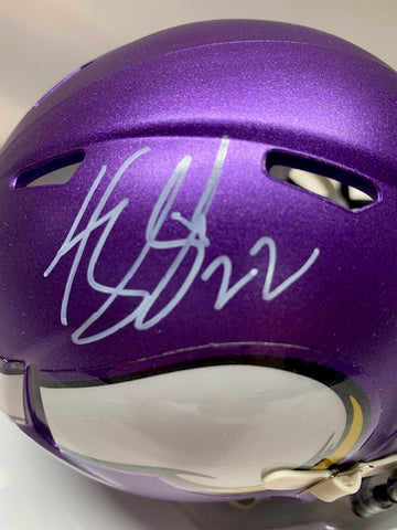 Harrison Smith Signed Vikings Mini Speed Helmet (TSE Hologram)