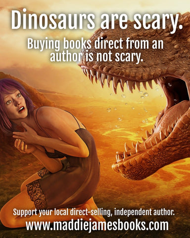 buying direct is not scary with a scary dinosaur