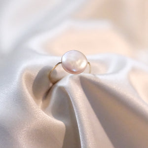 14K Gold Statement Pearl Ring