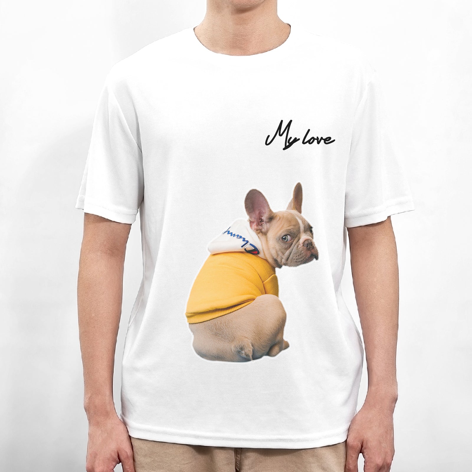 tofu Trampe specifikation Custom Photo & Text T-Shirt Quick Dry - Men's – Symlove