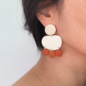 Elenei Earrings handmade with sustainable tagua nut