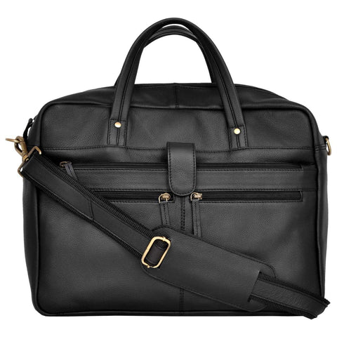 black leather messenger bag -woomen gift ideas - fireworks house