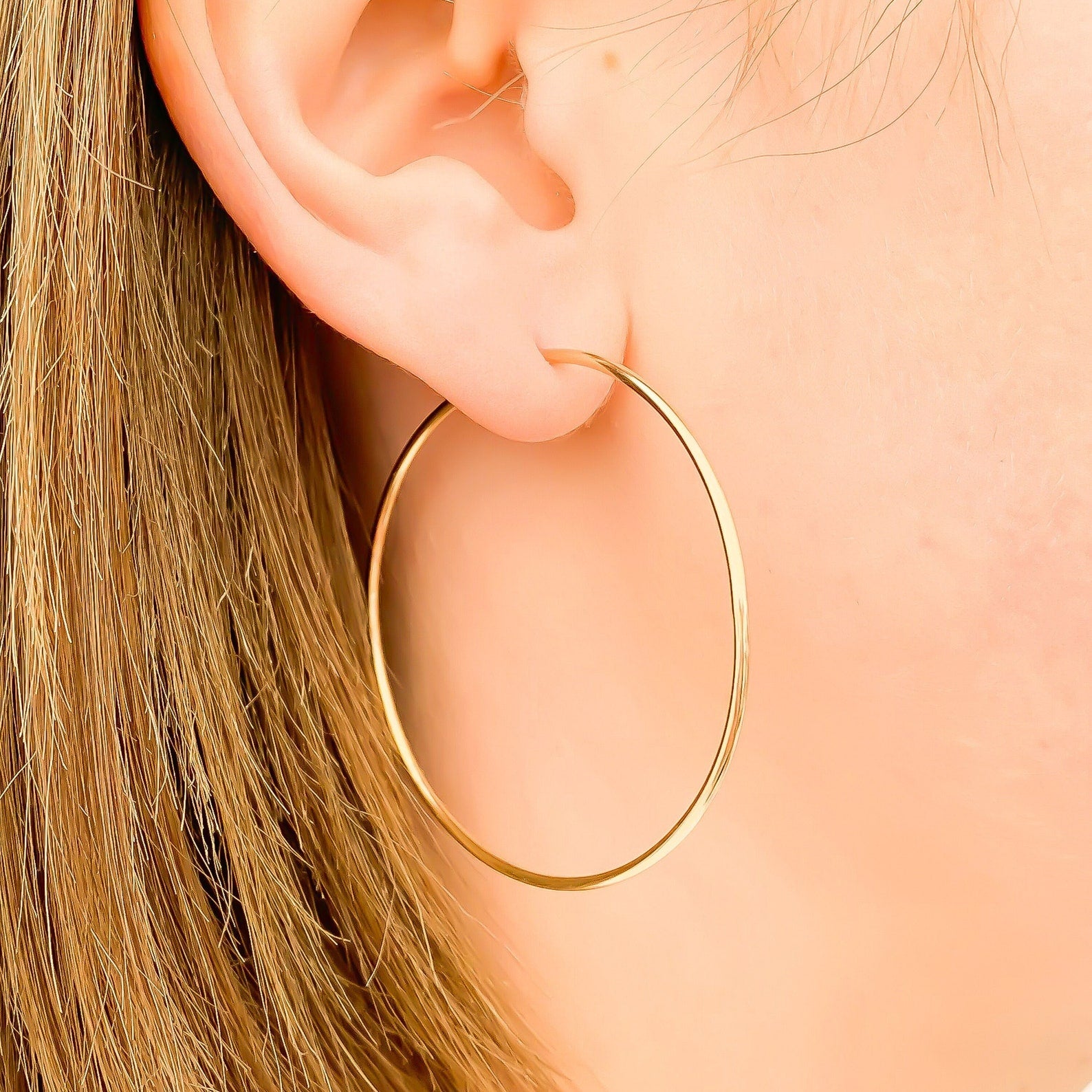 25mm Hoop Earrings, 14K Gold Filled – Hoops By Hand