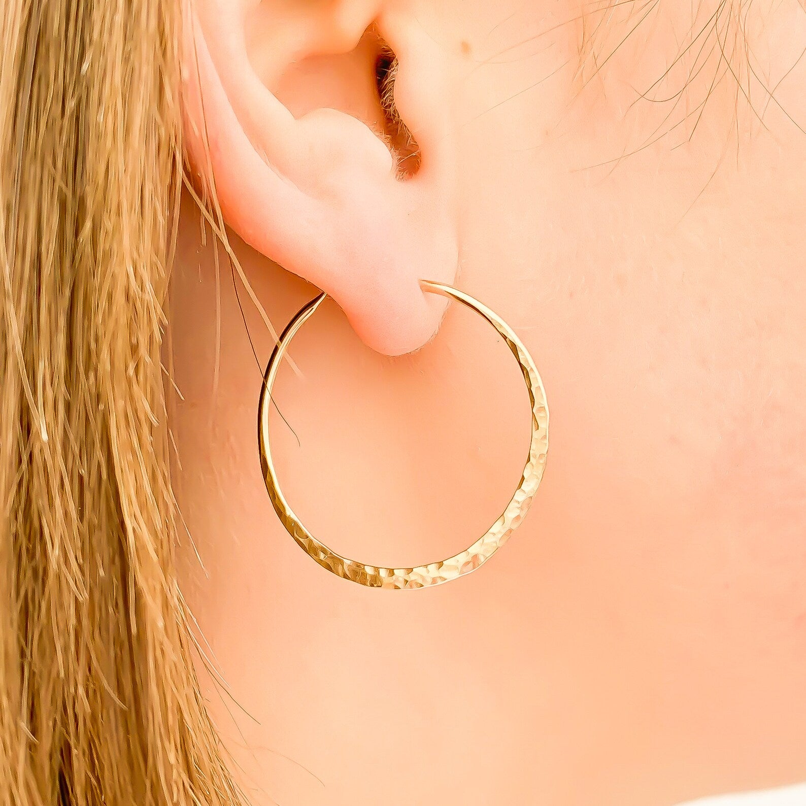 50mm Tube Hoop Earrings