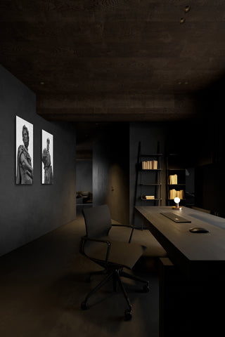 Black Masculine Home Decor Office Design
