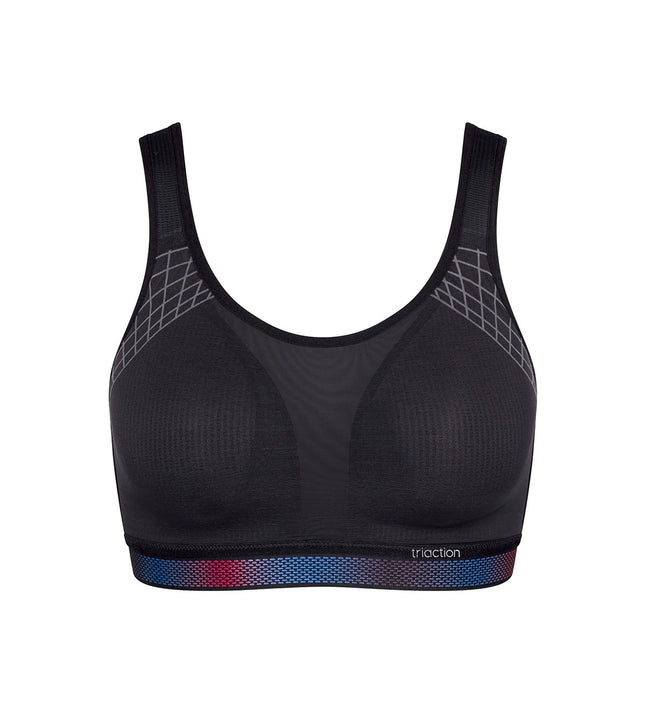 Triaction Cardio Flow Minimiser Bra In black