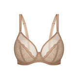 Mocca Brown Sheer Minimiser Bra