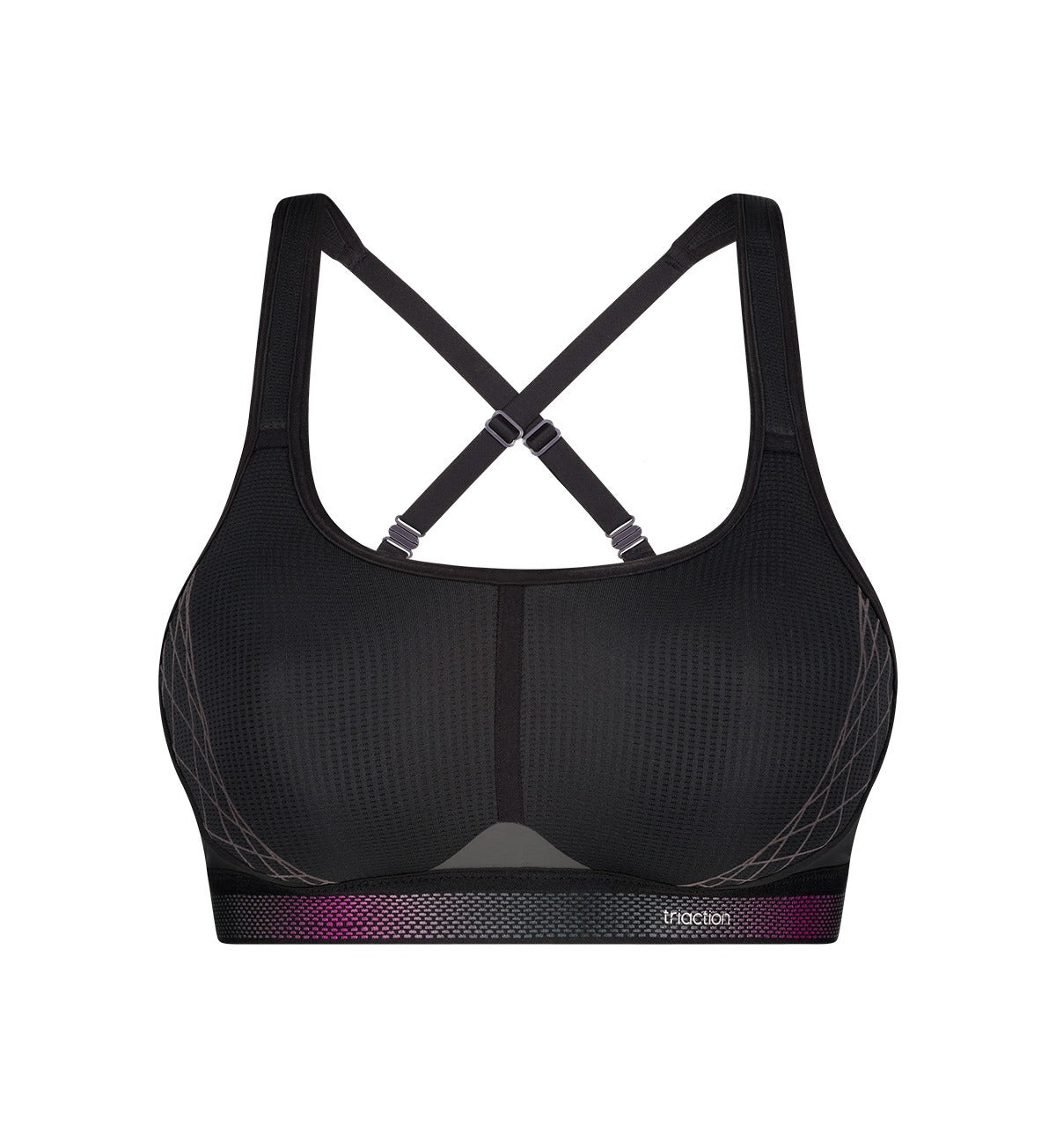 triaction by Triumph CARDIO FLOW NON-WIRED MINIMIZER - High support sports  bra - platinum/silver-coloured 