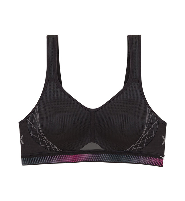 Triaction Cardio Flow Padded Sports Bra In black