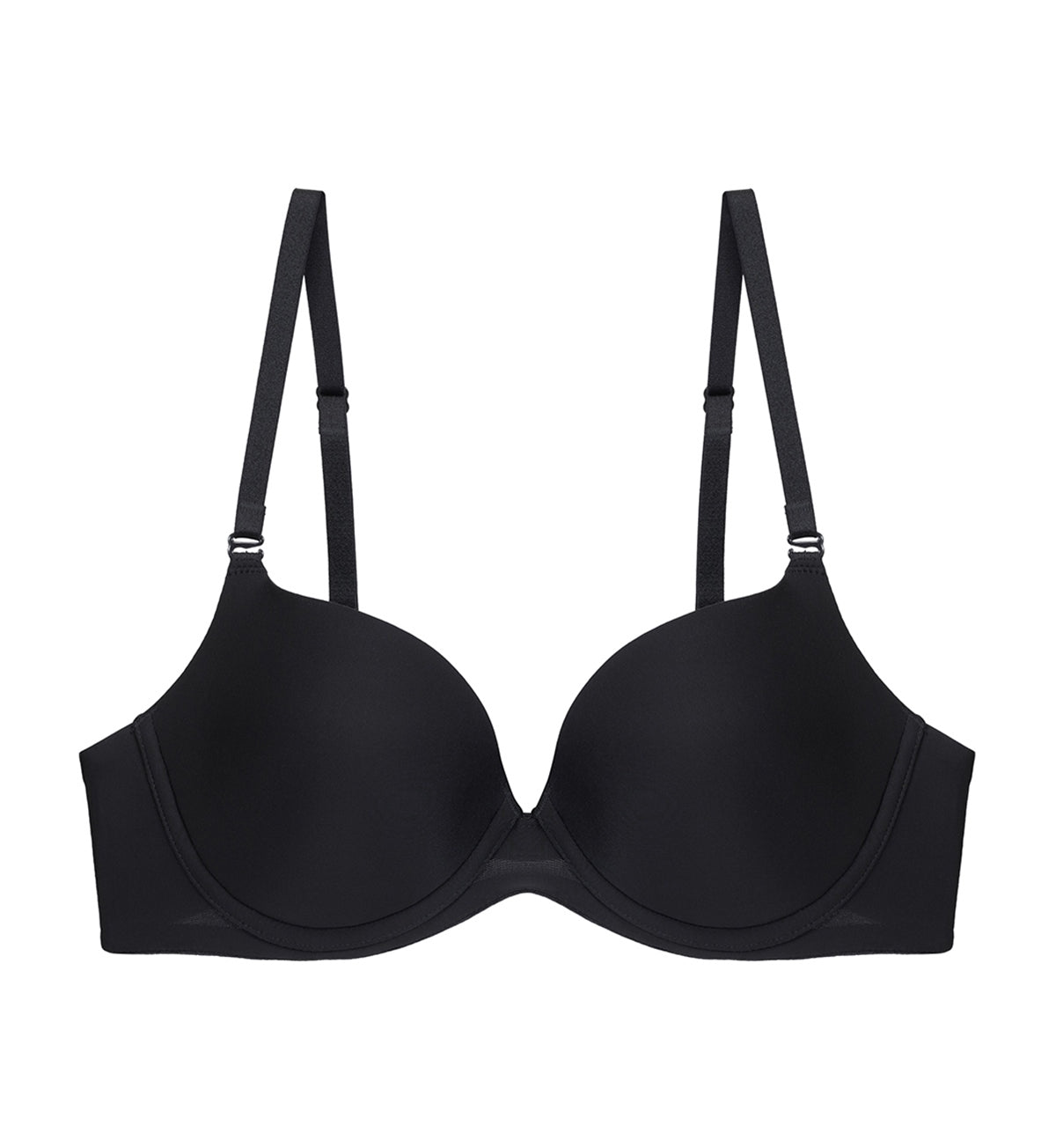 Body Make Up Wired Push Up Bra In black