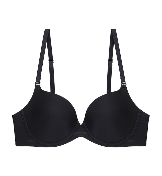 TQWQT Womens Push-Up Padded T-Shirt Bra with Full Coverage Underwear Bras  Push Up Plunge Bra Black 34D