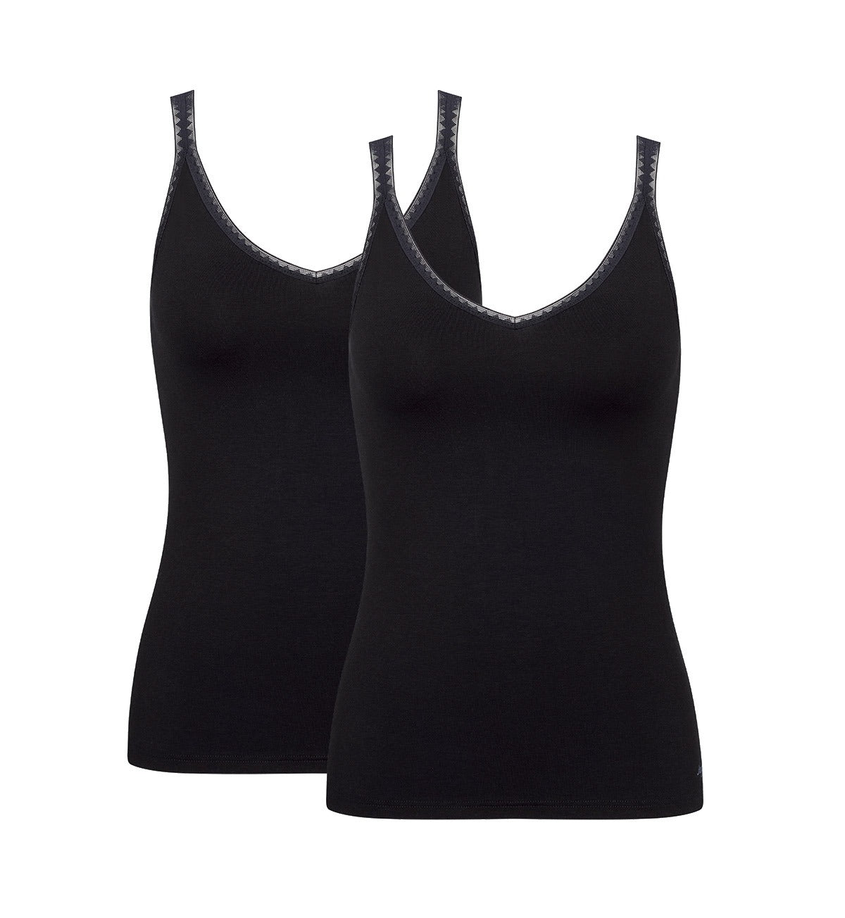 Sloggi Go Cotton Top 2 Pack In black | Triumph Lingerie